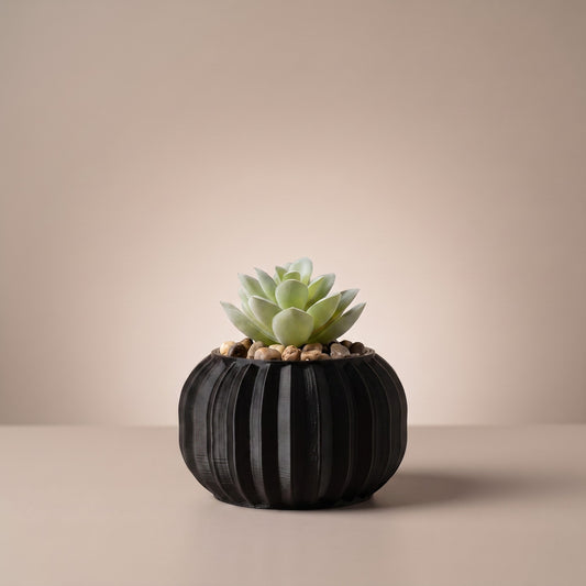 Bubble Planter with Artificial Succulent