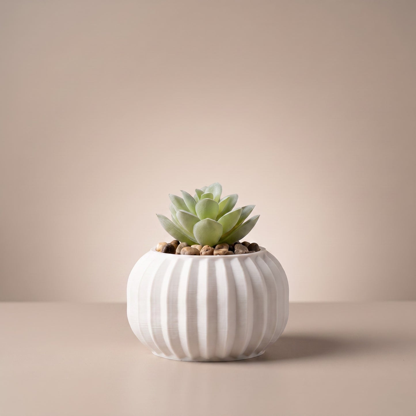Bubble Planter with Artificial Succulent
