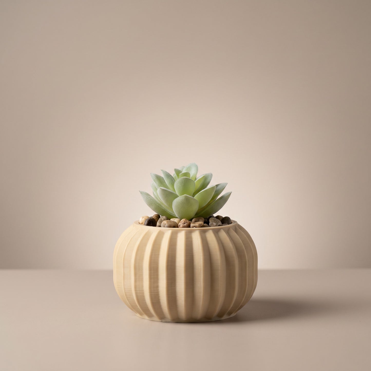 Bubble Planter with Artificial Succulent