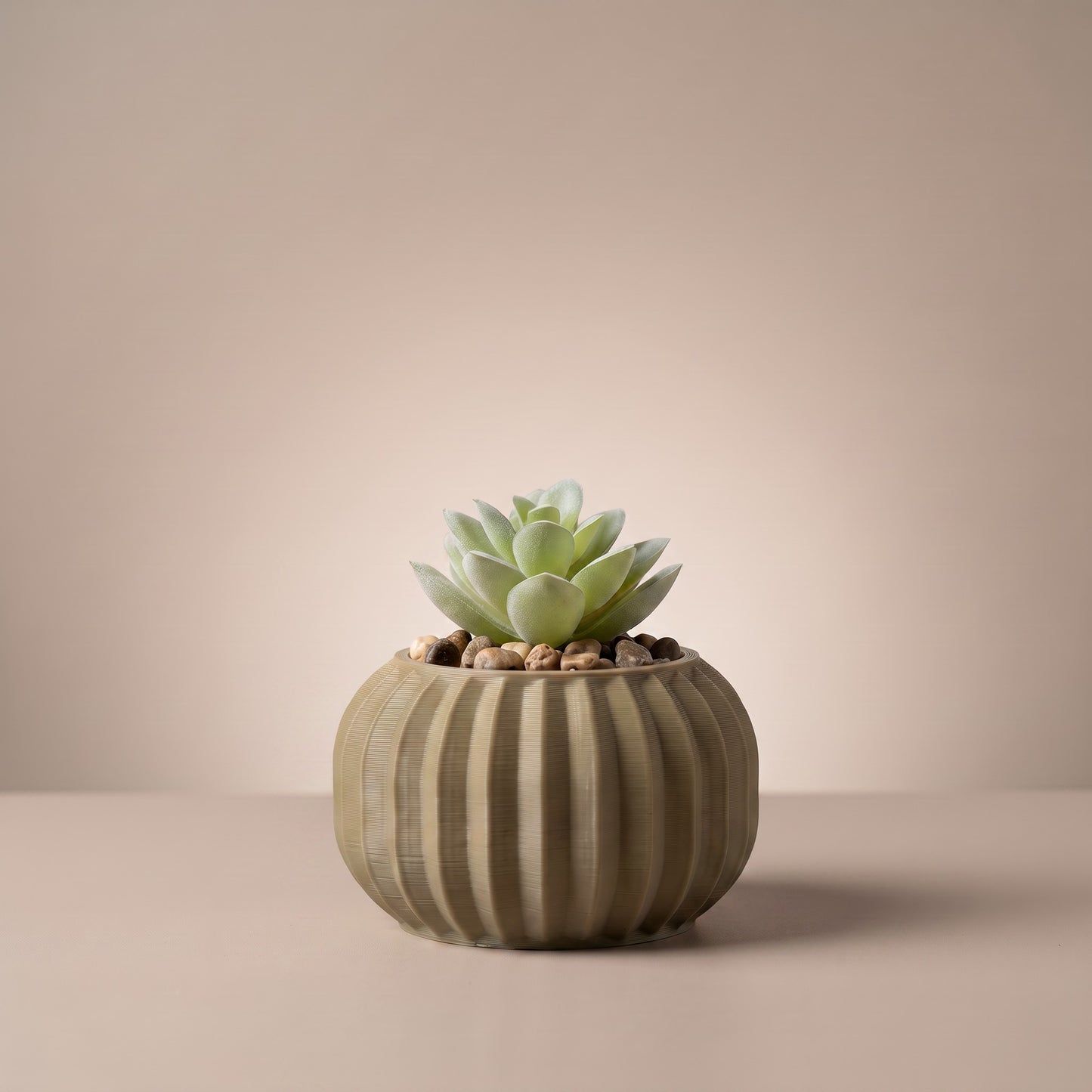 Bubble Planter with Artificial Succulent