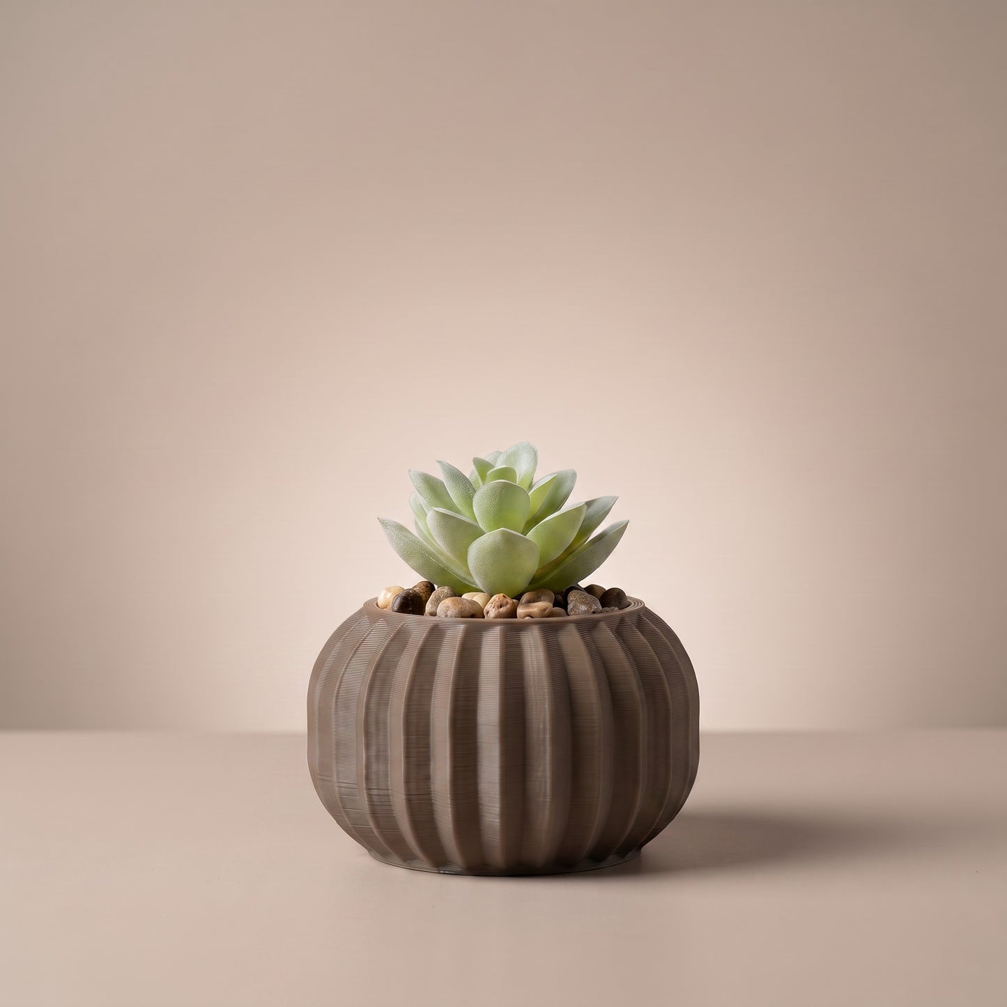 Bubble Planter with Artificial Succulent